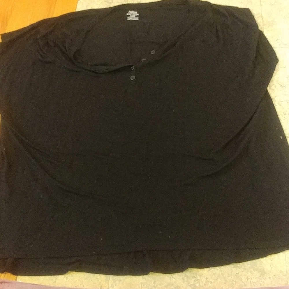 Secret Treasures Black 2X Pajama Top